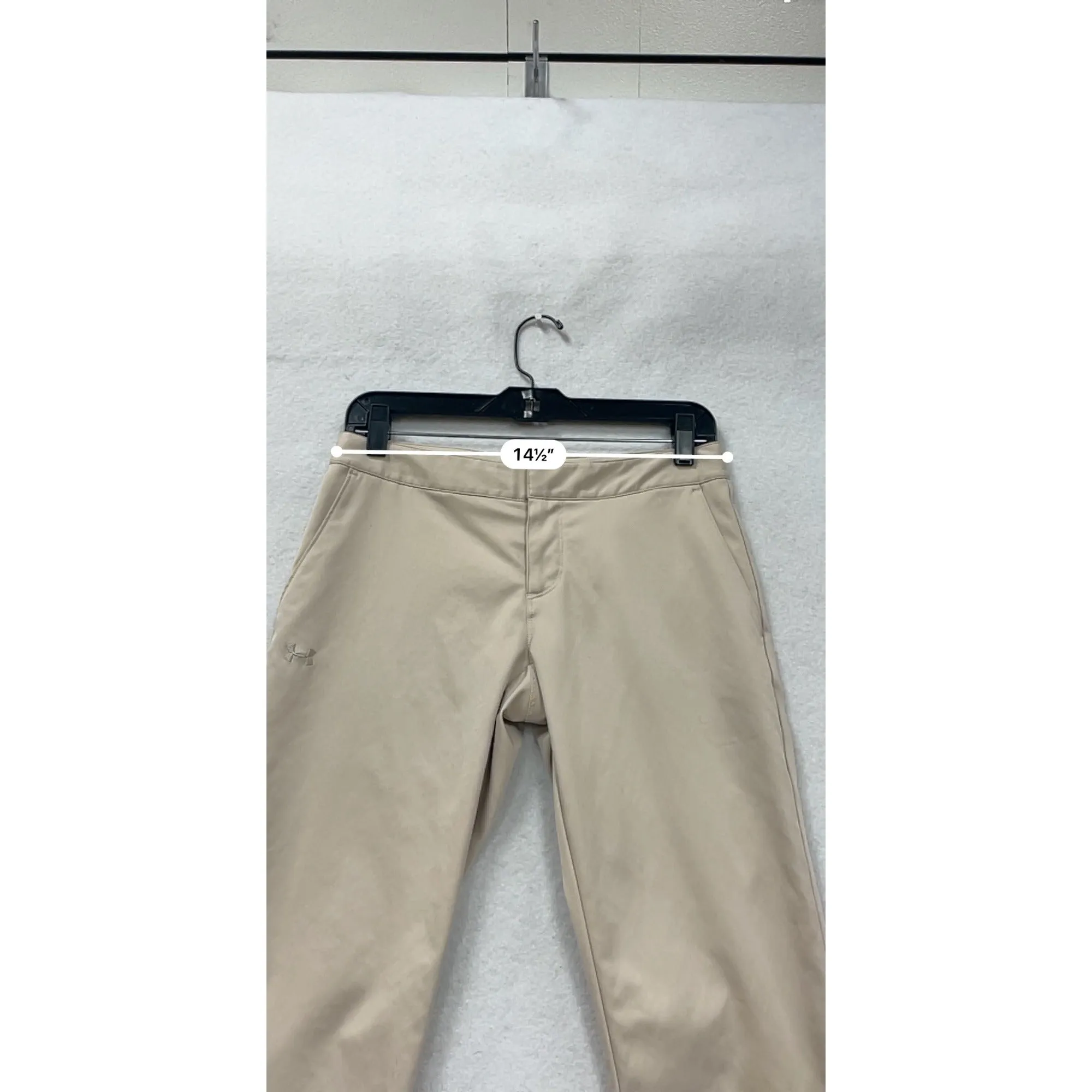 Under Armour Womens Capri Golf Pants Beige Size 2 #6623
