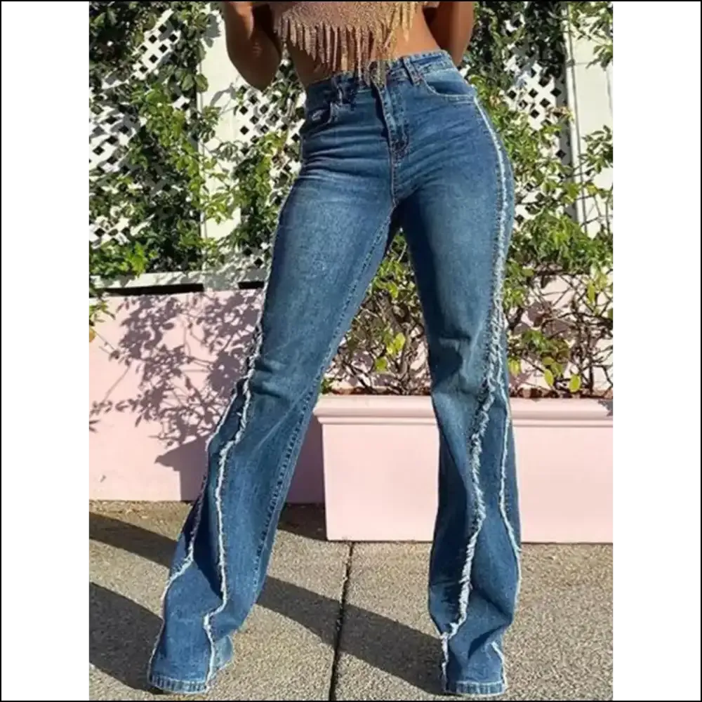 Unleash your Inner Diva in Needful Things Raw Hem High Waist Jeans 💃✨