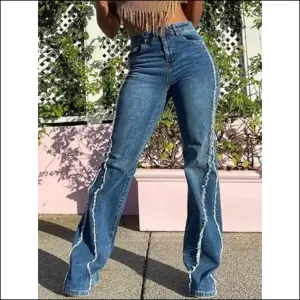 Unleash your Inner Diva in Needful Things Raw Hem High Waist Jeans 💃✨