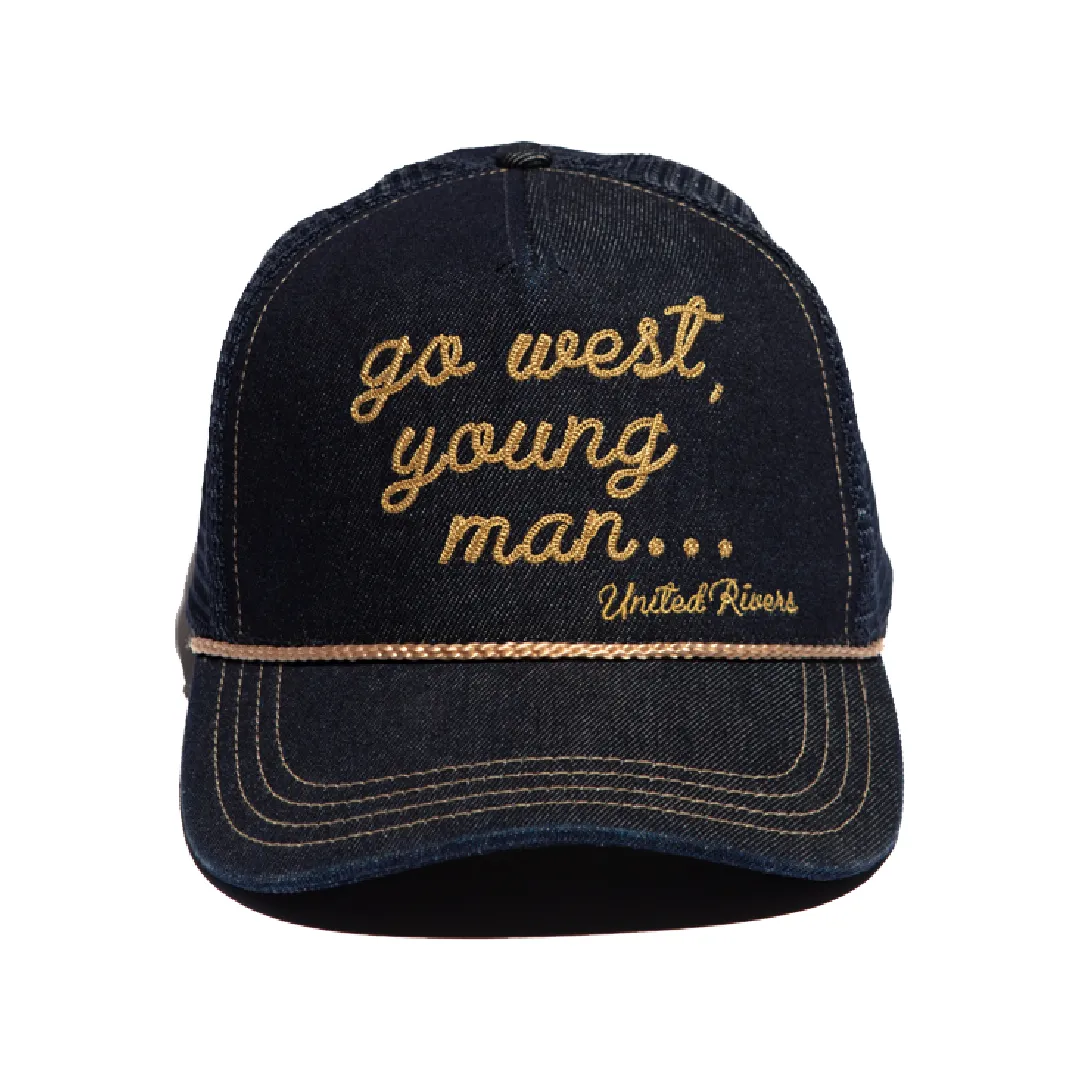 UR "GO WEST, YOUNG MAN..." TRUCKER HAT