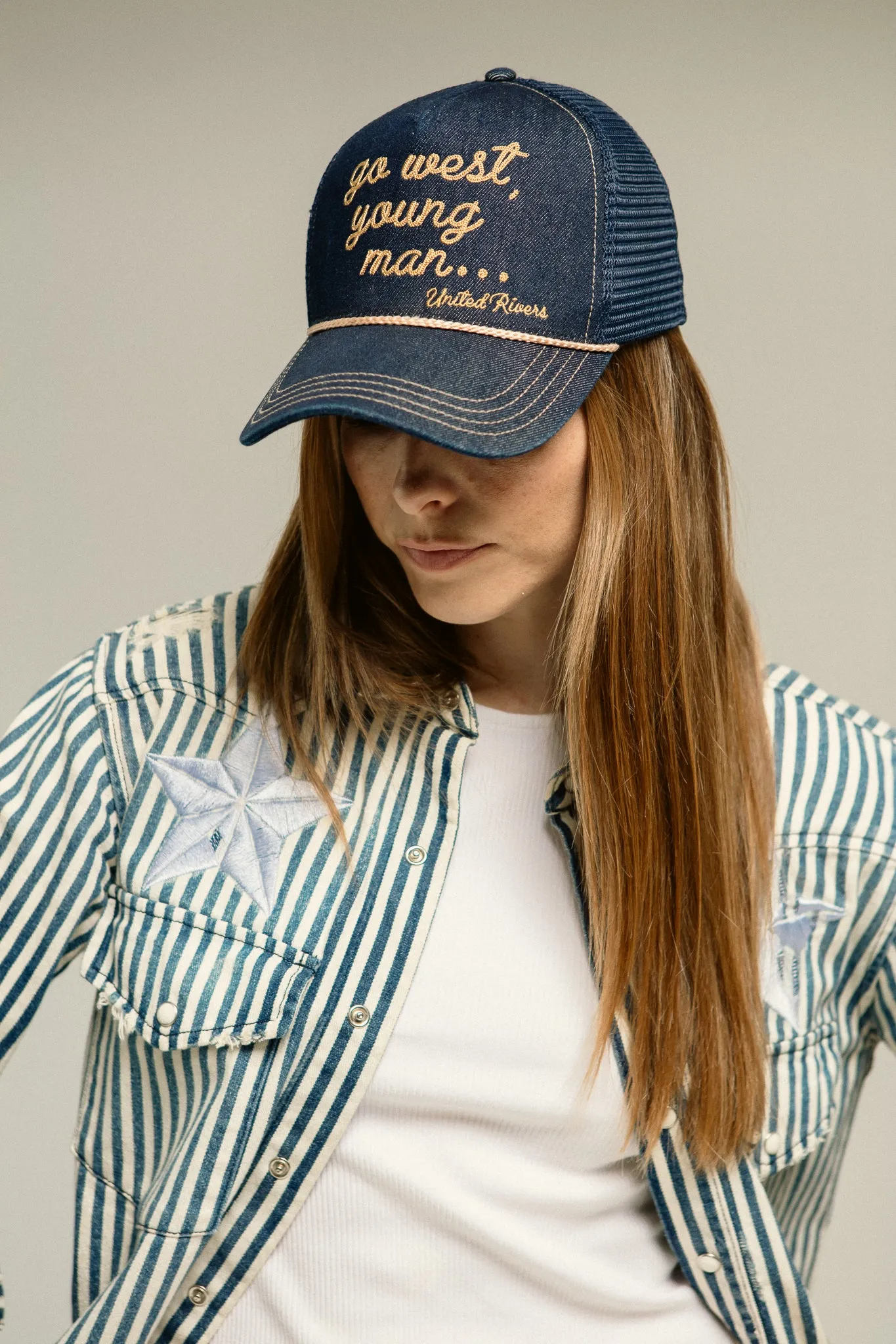 UR "GO WEST, YOUNG MAN..." TRUCKER HAT