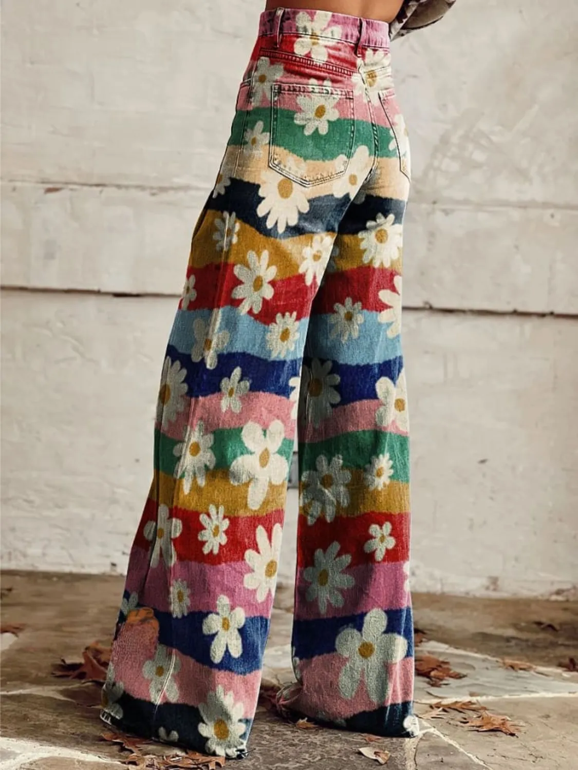 VANESSA | Vintage Floral Baggy Trousers