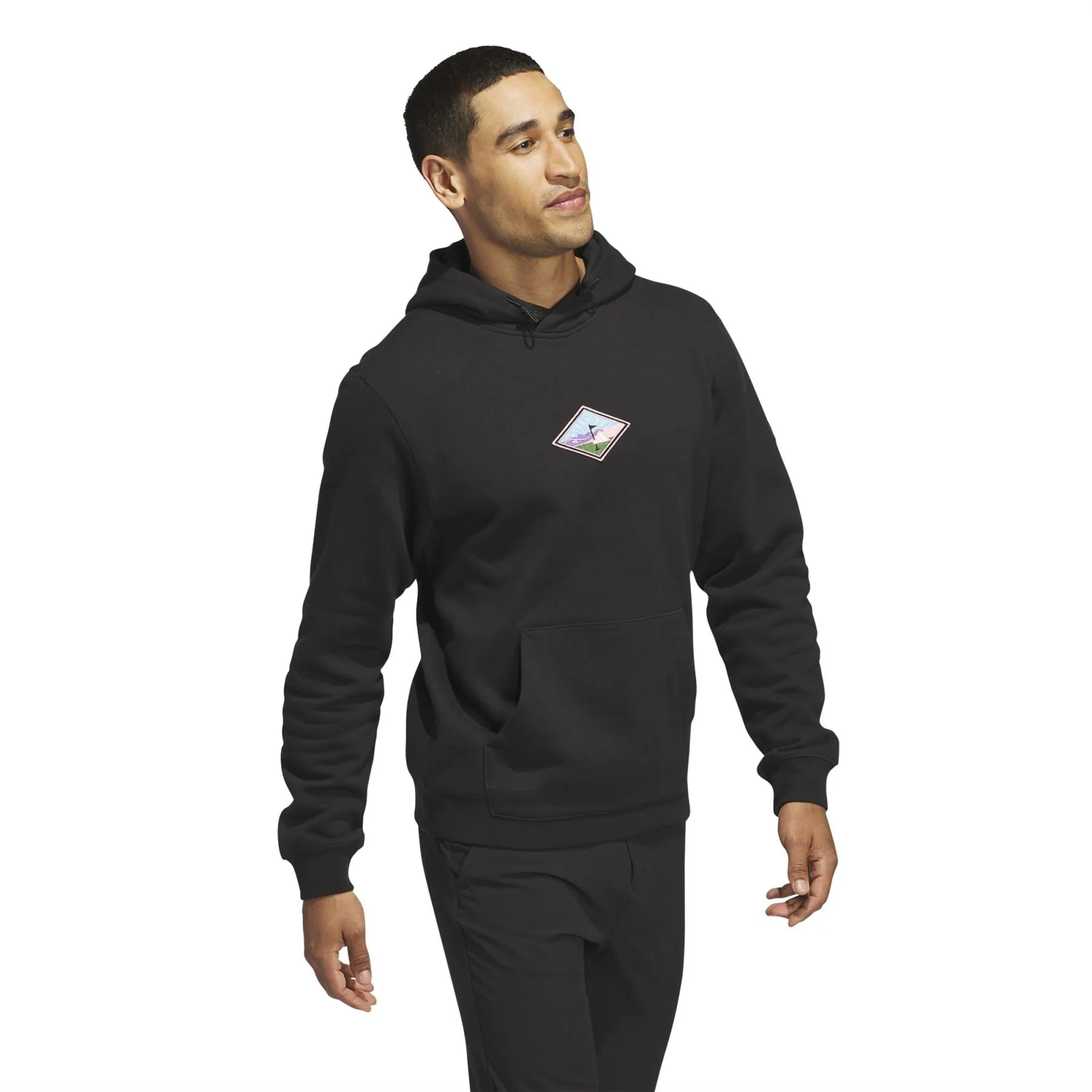 Versatile Tech Graphic Hoodie Black