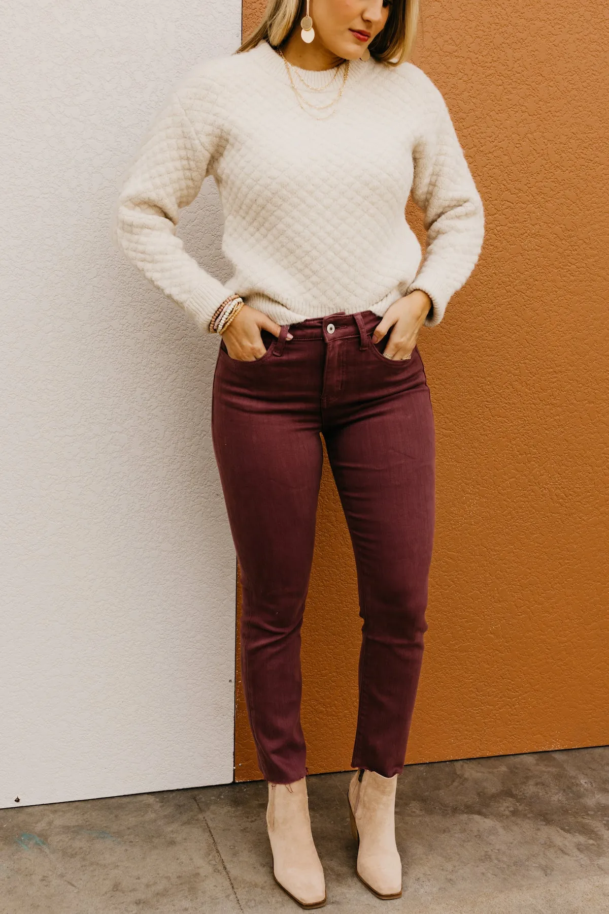 Vervet Denim | The Jeanne Frey Hem Crop Straight Denim