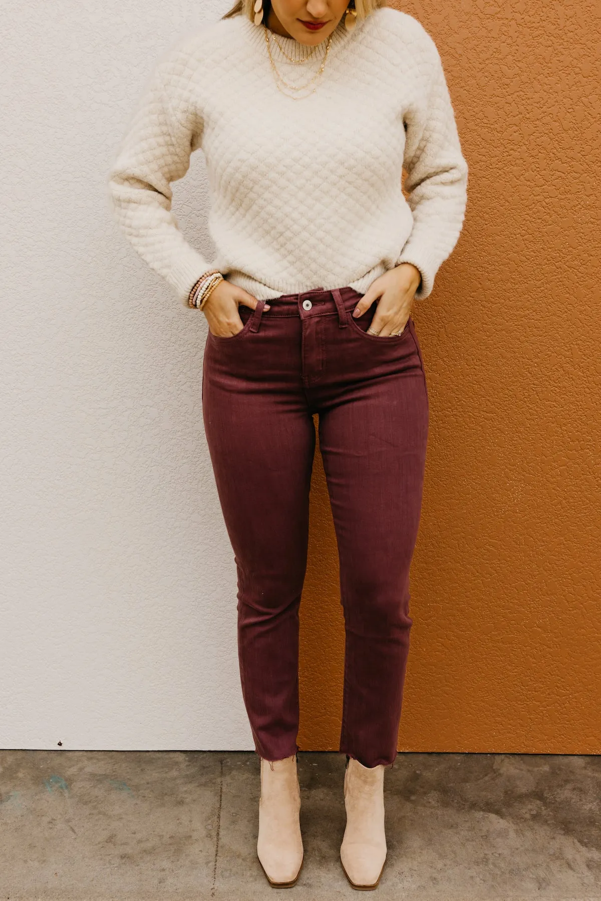 Vervet Denim | The Jeanne Frey Hem Crop Straight Denim