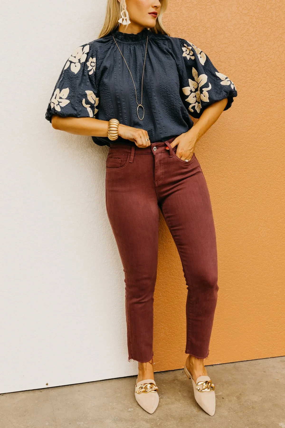 Vervet Denim | The Jeanne Frey Hem Crop Straight Denim