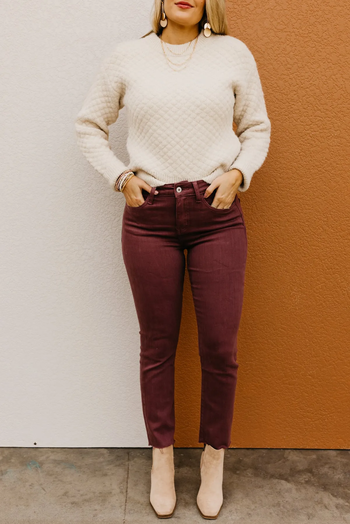 Vervet Denim | The Jeanne Frey Hem Crop Straight Denim