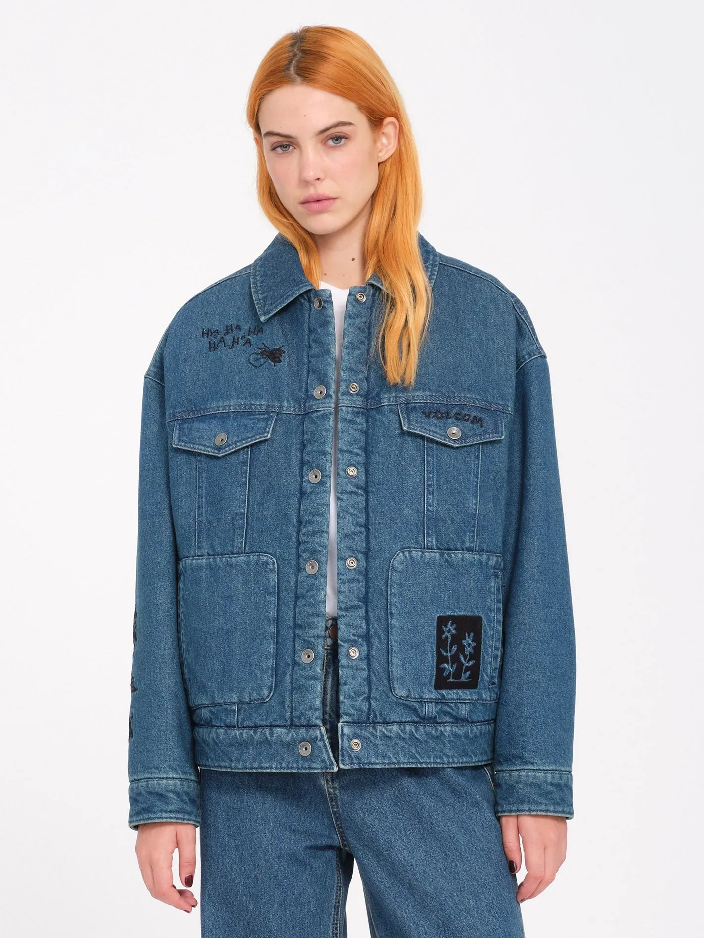 Veste en jean Keutchi - VINTAGE MARBLED INDIGO