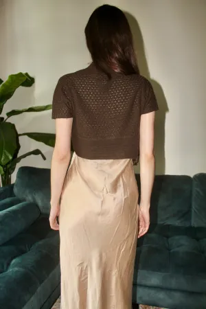 Vintage 90s Cropped Knit Bolero (S)