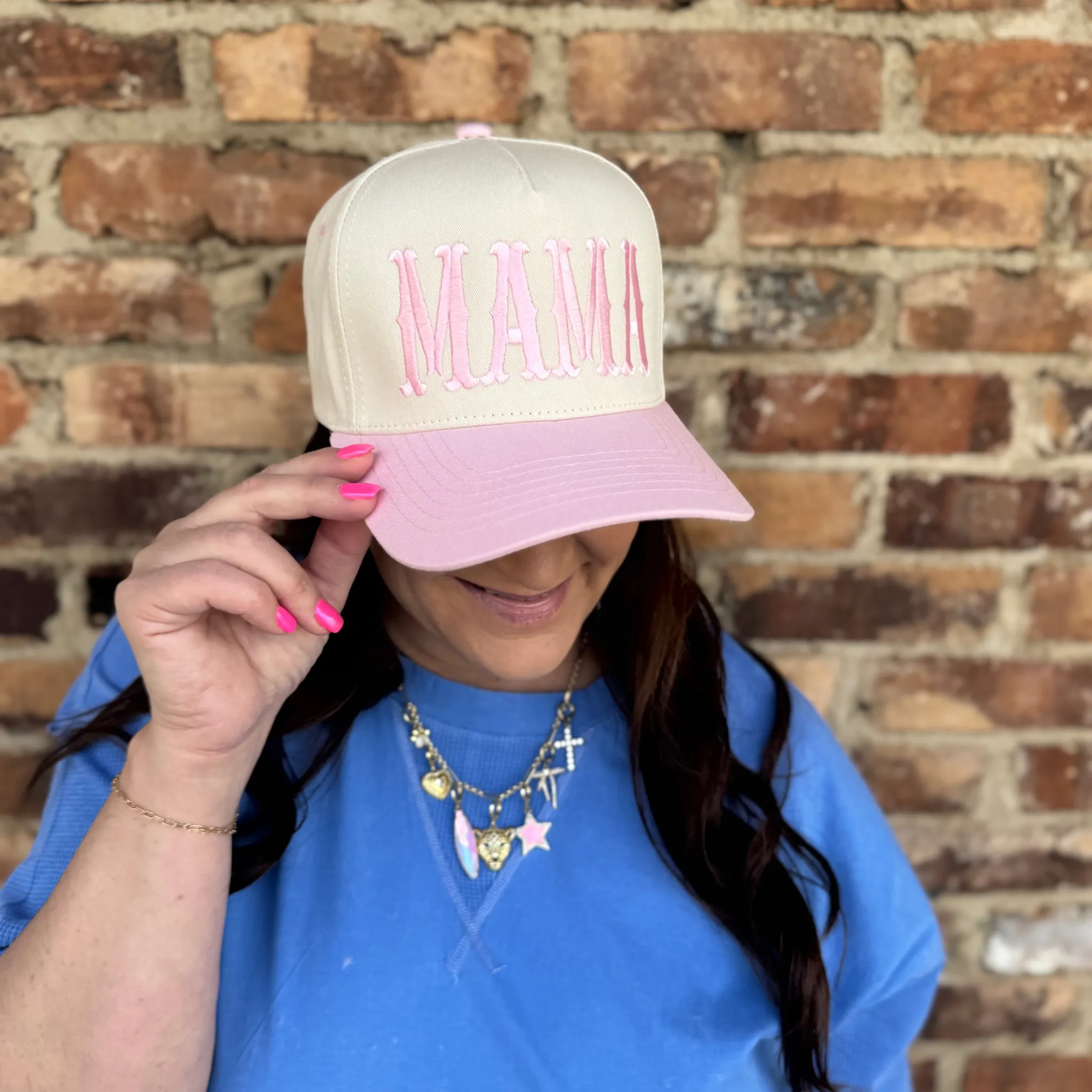 Vintage Baseball Embroidered Hat For Mom