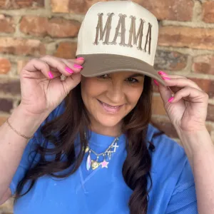 Vintage Baseball Embroidered Hat For Mom