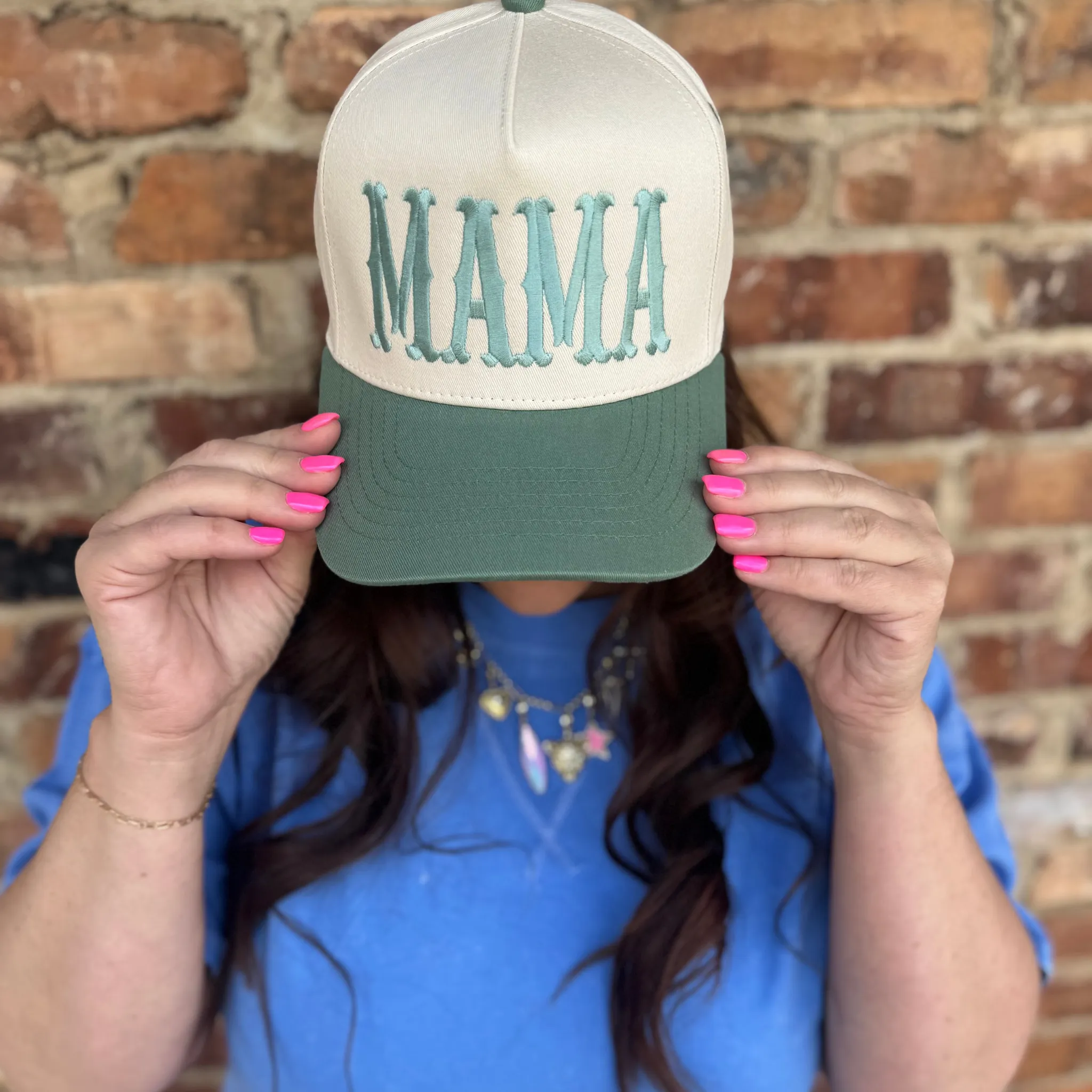 Vintage Baseball Embroidered Hat For Mom