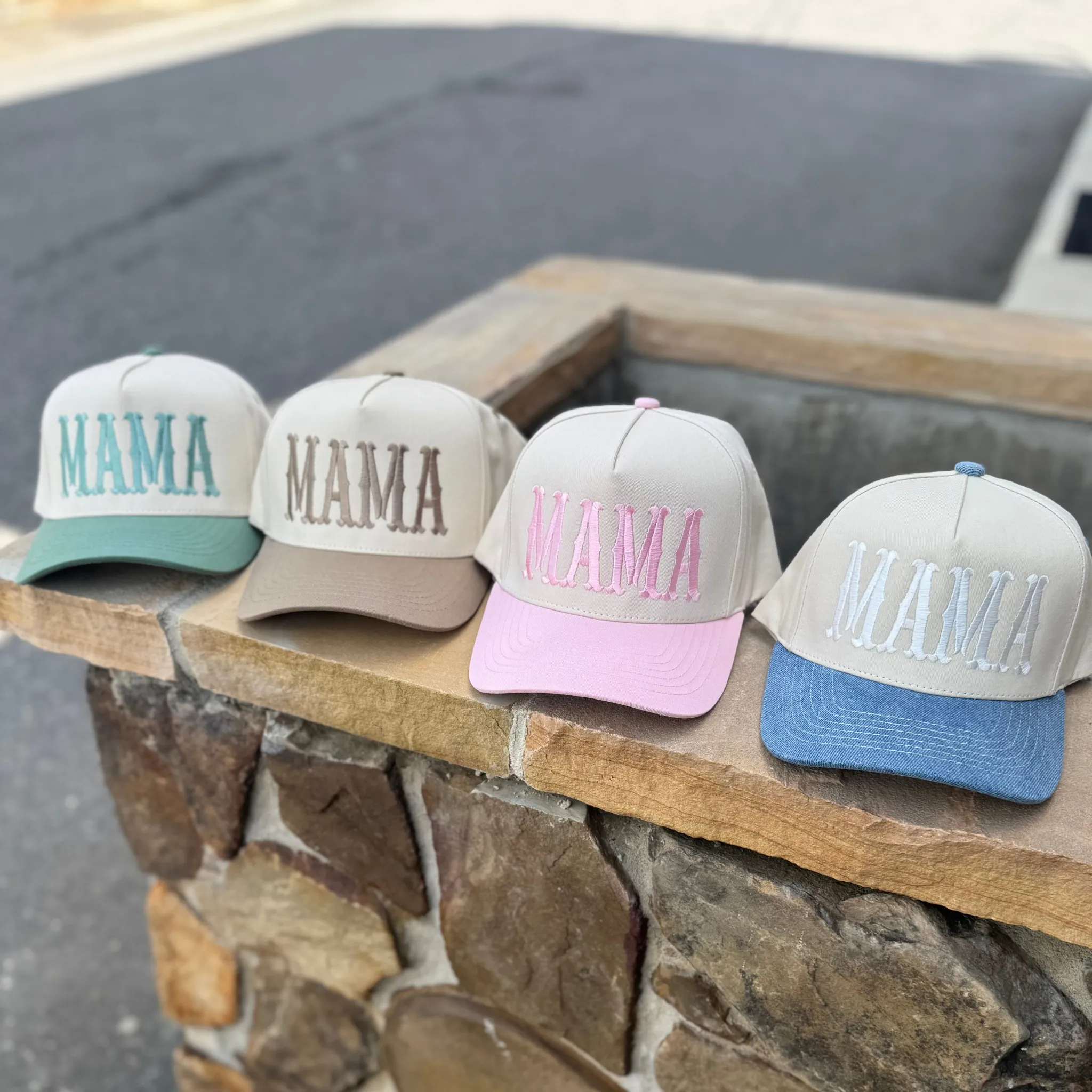 Vintage Baseball Embroidered Hat For Mom