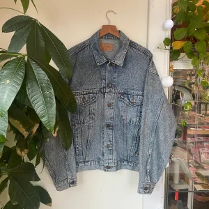 Vintage Unisex 90s Levis Red Tab Denim Trucker jacket // Size Large // Made in USA (HT2420)