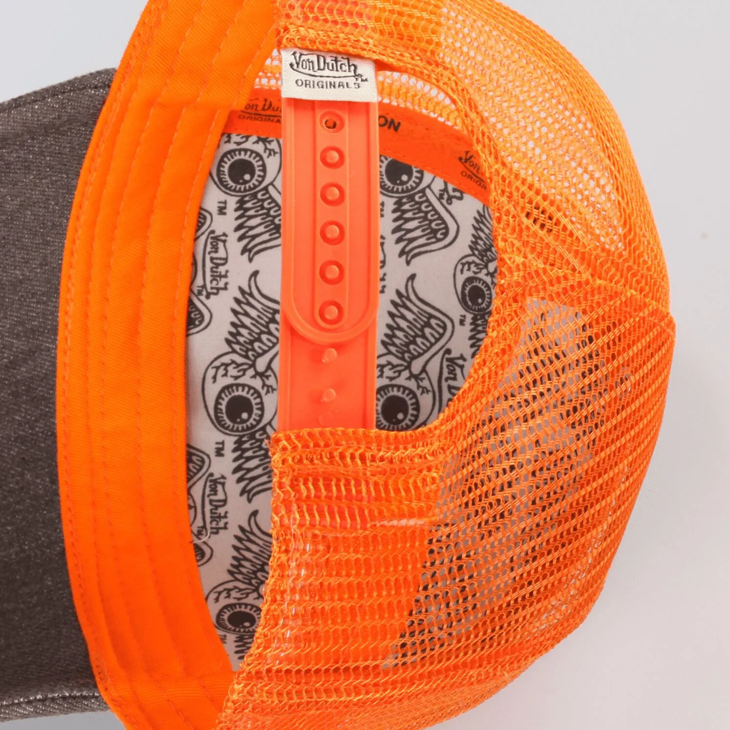 Von Dutch - Boston - Trucker/Snapback - Denim/Orange