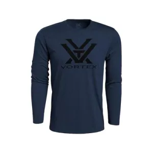 Vortex Optics Men's Core Logo Long Sleeve T-Shirt, Navy Heather SKU - 837887