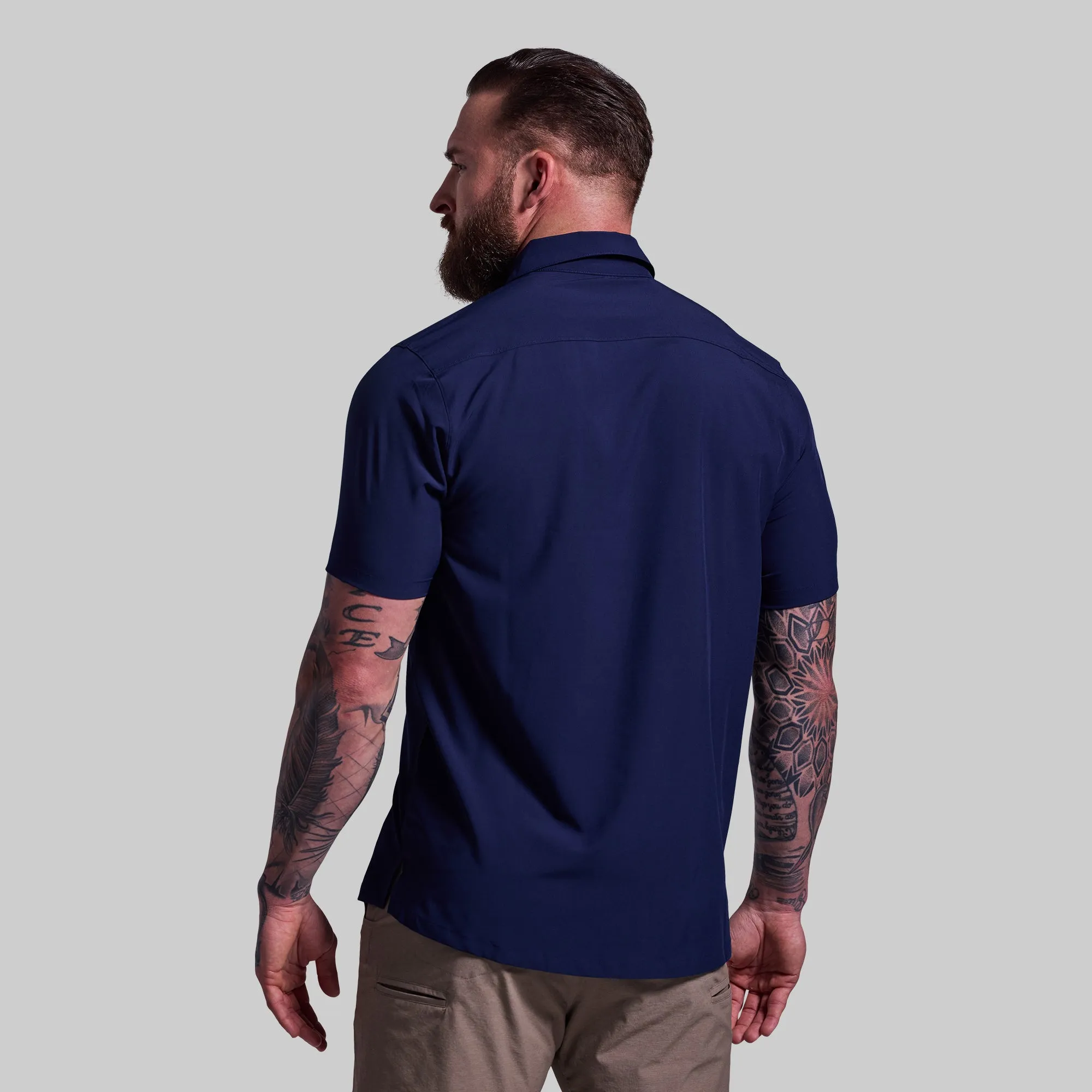 Voyager Button Up (Navy)