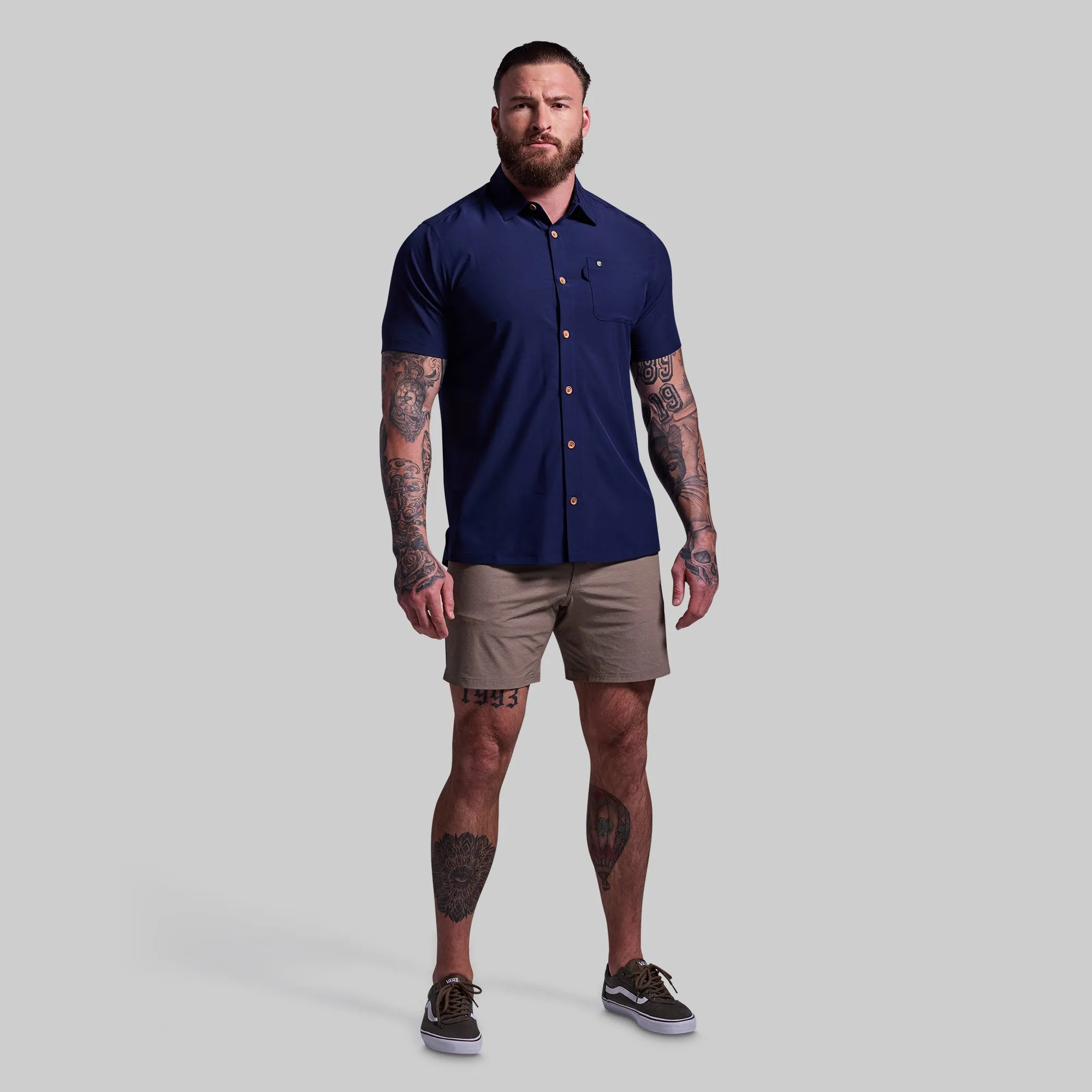 Voyager Button Up (Navy)