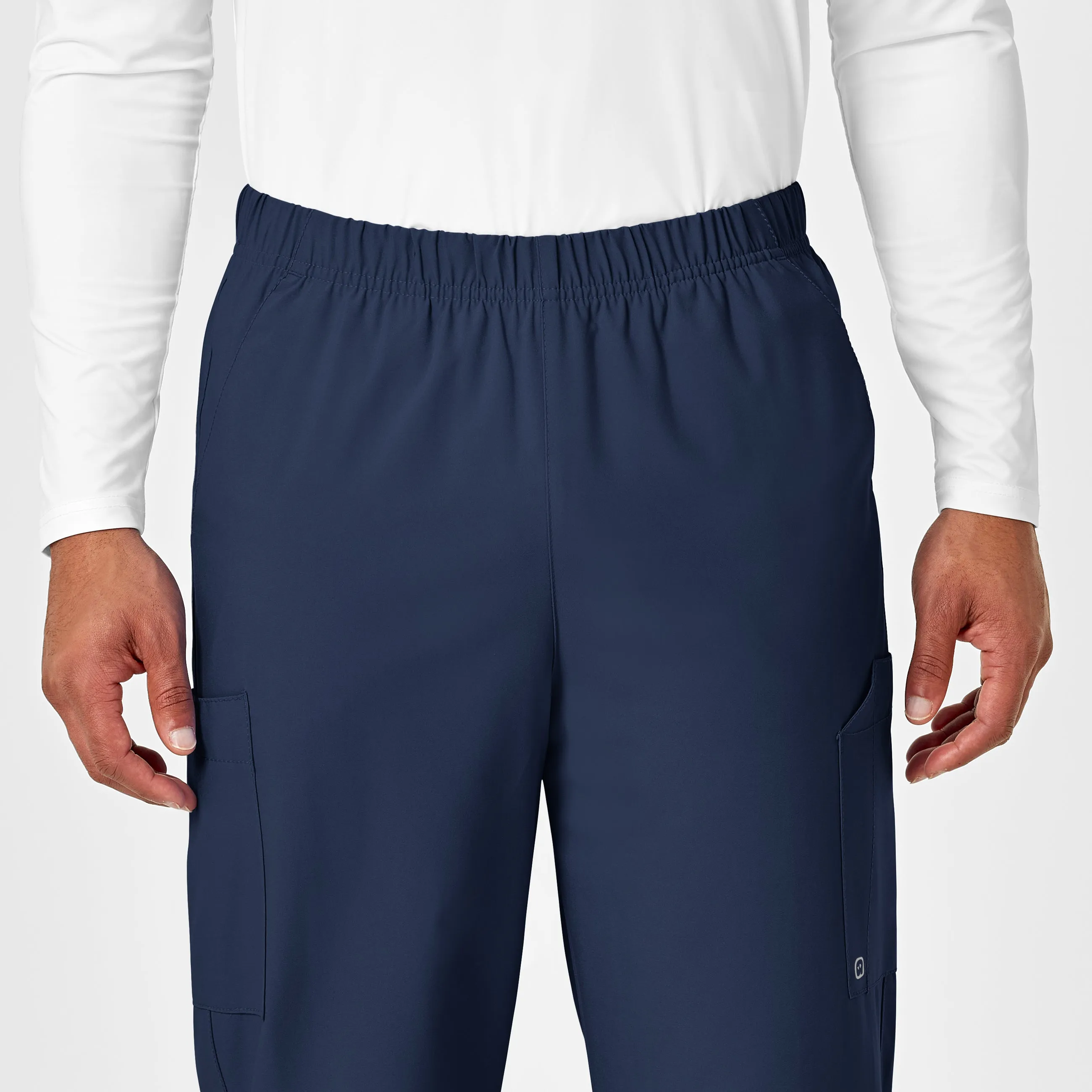 W123 5855 Unisex Multi-Cargo Scrub Pants Navy