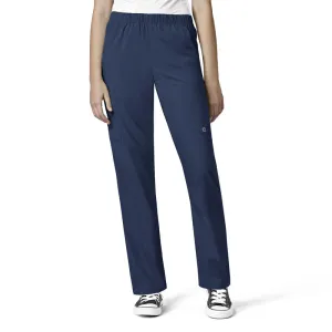 W123 5855 Unisex Multi-Cargo Scrub Pants Navy