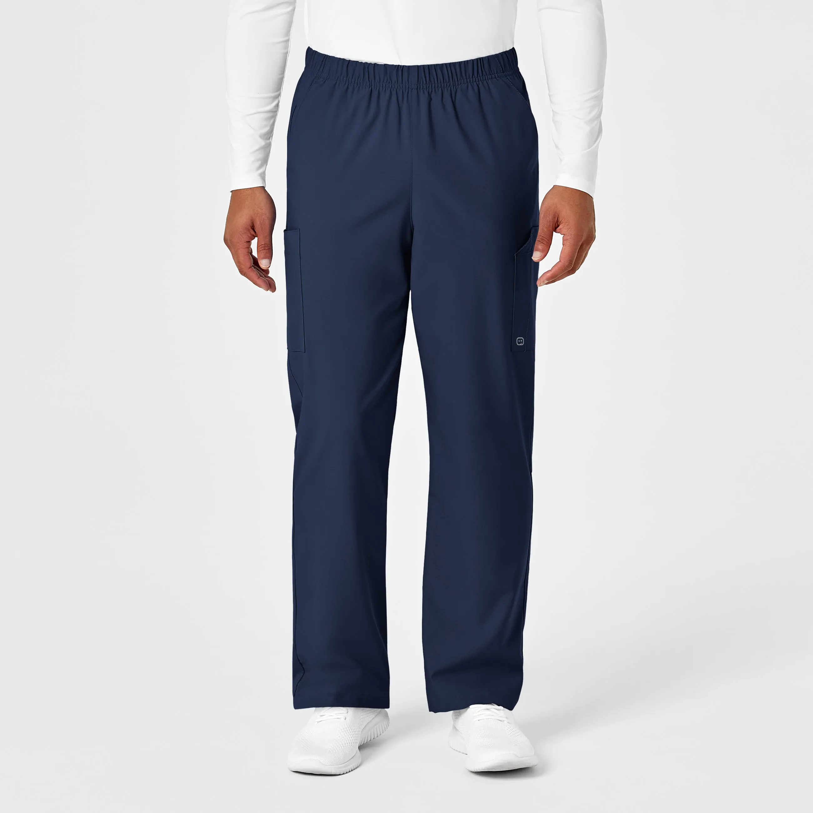 W123 5855 Unisex Multi-Cargo Scrub Pants Navy