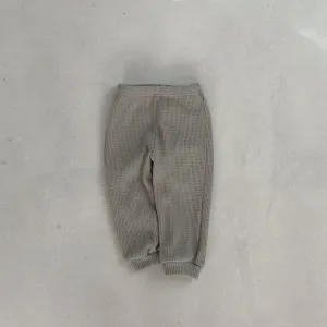 Waffle Cotton Pants, Khaki