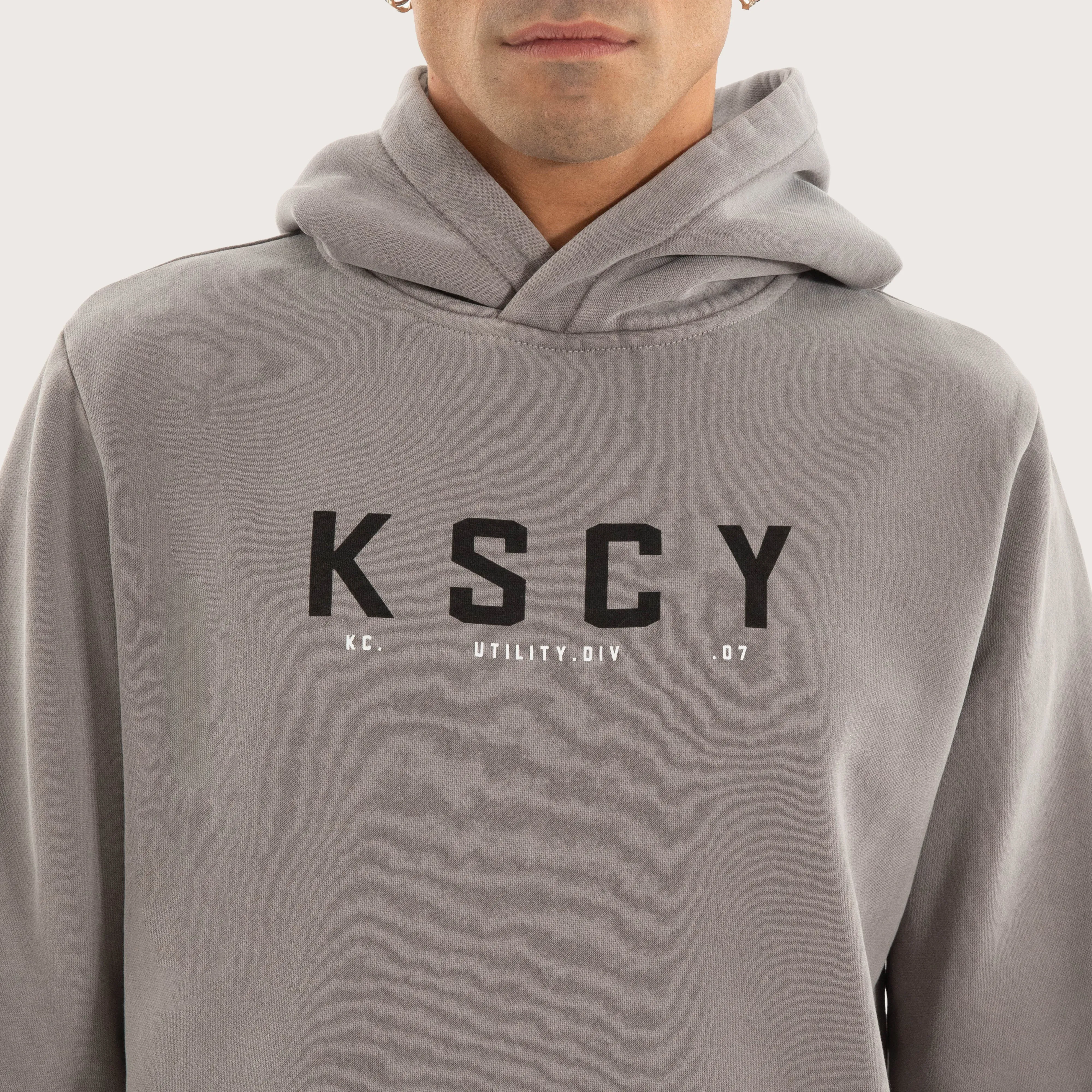 Wander Dual Curved Hoodie Pigment Frost Grey