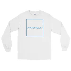 Watchill'n 'Box Logo' - Long Sleeve T-Shirt (Blue)