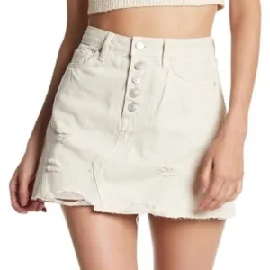We The Free Free People Denim Mini Skirt (NWT)