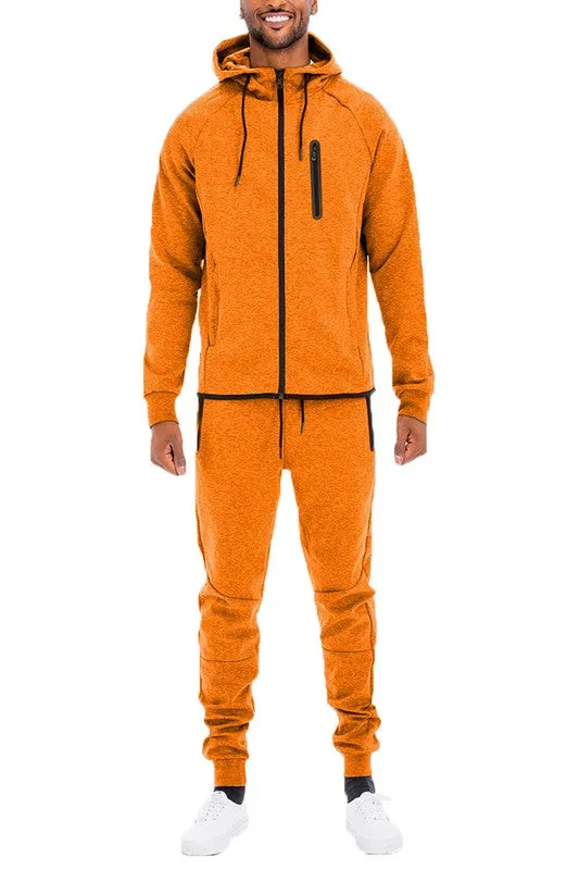 Weiv Mens Full Zip Sweat Pant Sweat Set