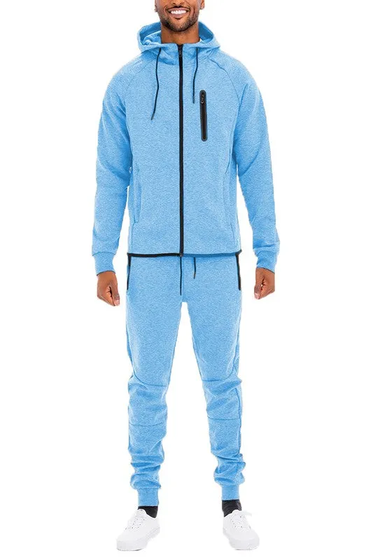 Weiv Mens Full Zip Sweat Pant Sweat Set
