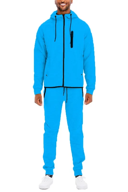 Weiv Mens Full Zip Sweat Pant Sweat Set