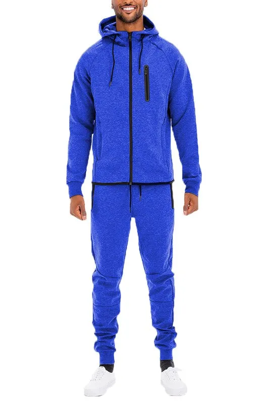 Weiv Mens Full Zip Sweat Pant Sweat Set