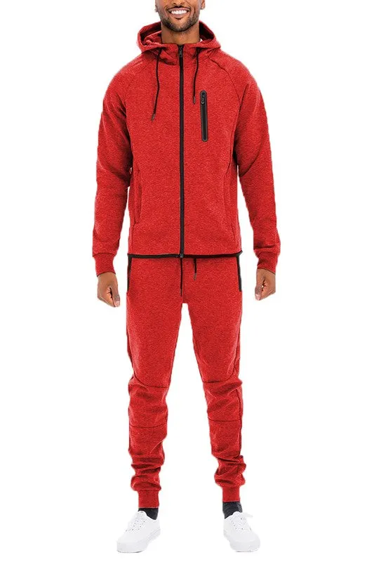 Weiv Mens Full Zip Sweat Pant Sweat Set