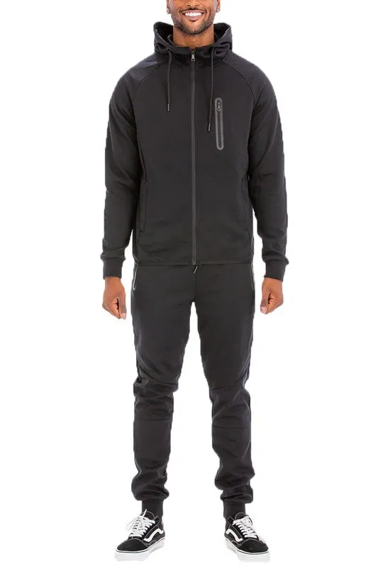 Weiv Mens Full Zip Sweat Pant Sweat Set