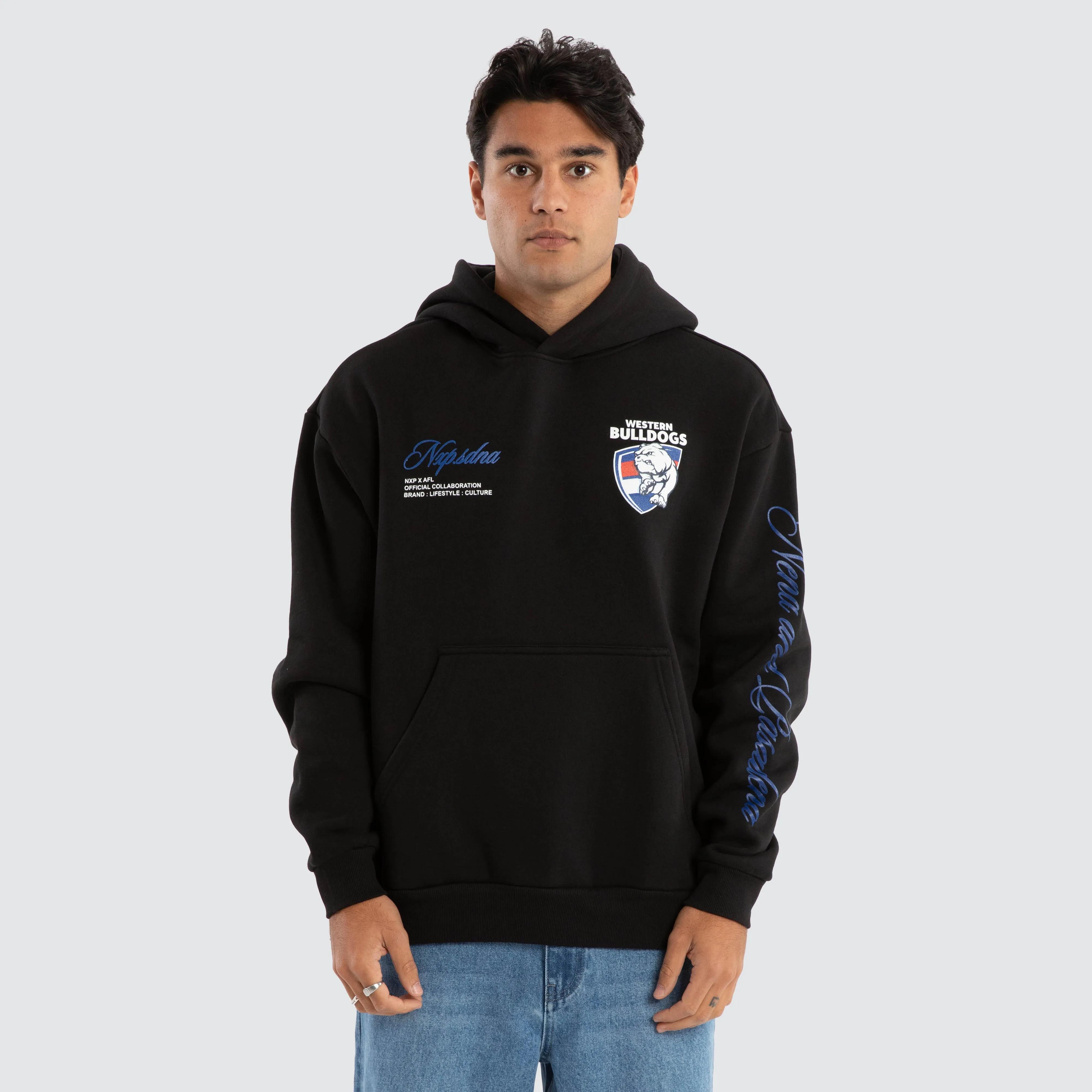 Western Bulldogs AFL Season Hoodie Jet Black