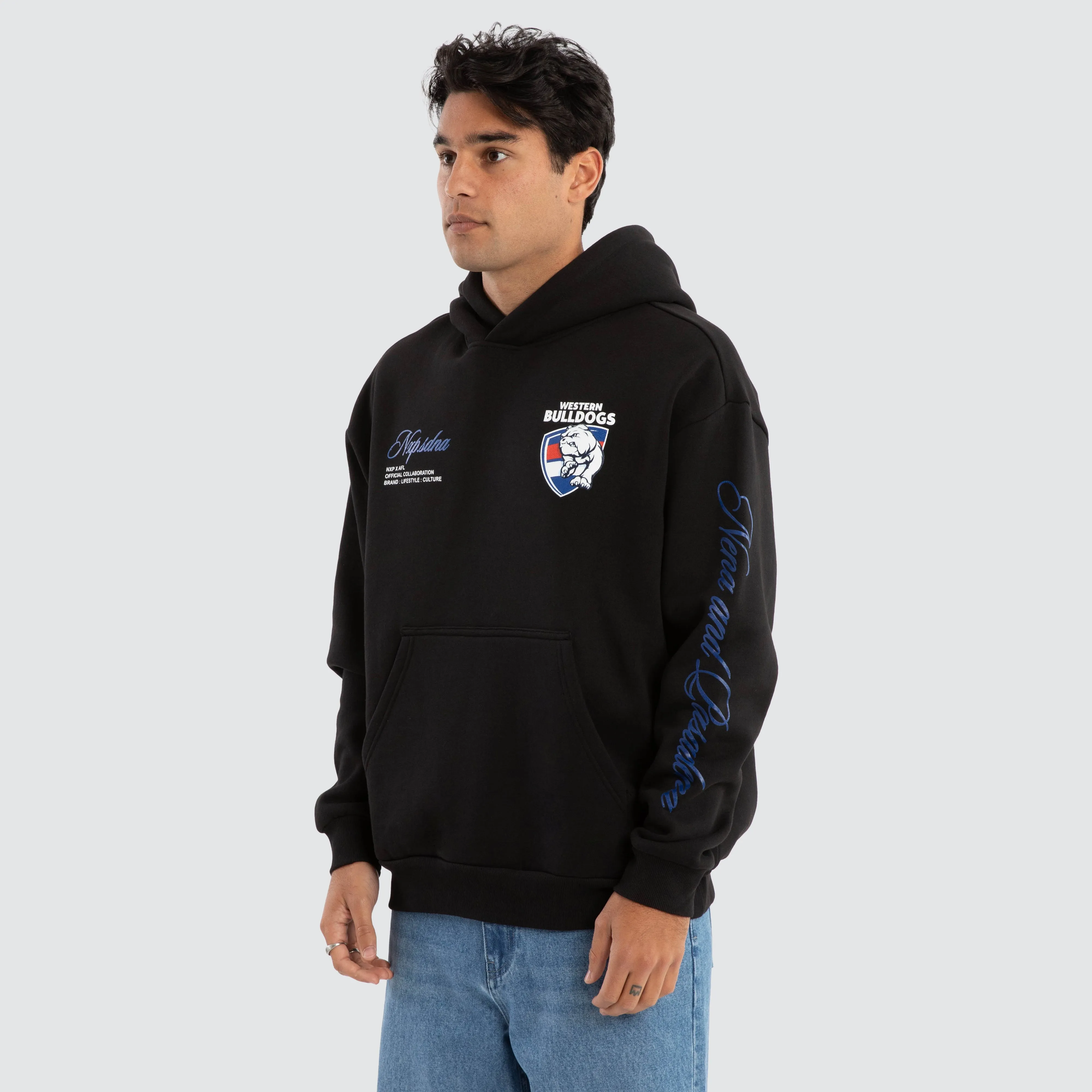 Western Bulldogs AFL Season Hoodie Jet Black
