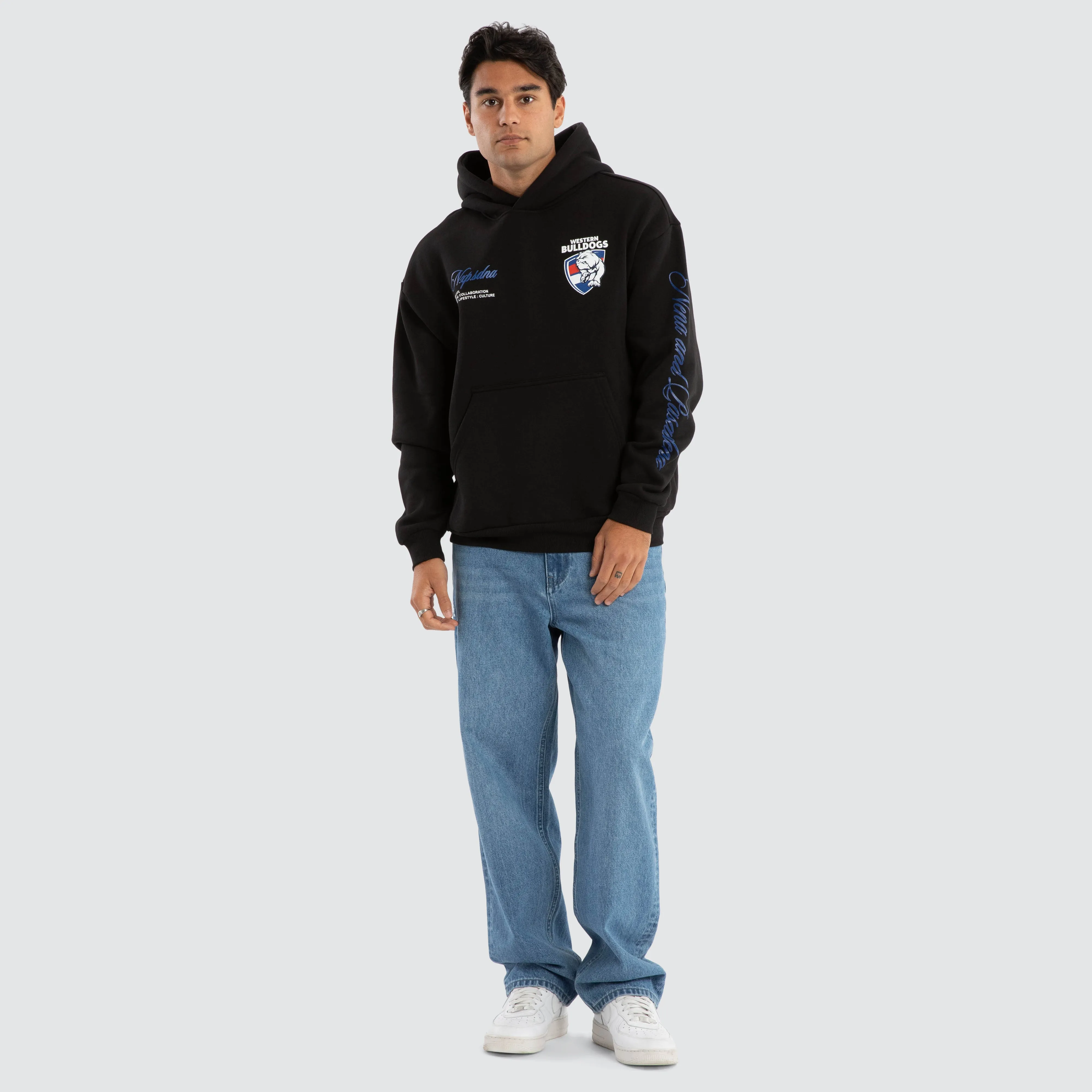 Western Bulldogs AFL Season Hoodie Jet Black