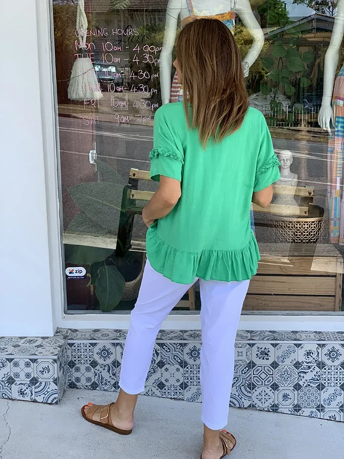 White Harem Pant
