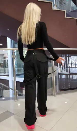 Wide Leg Pants, Baggy Pants, Harem Pants, Loose Pants, Drop Crotch Pants, Extravagant, Avant-garde Pants, Casual Black Women Pants