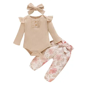 Winter Floral Set-Beige