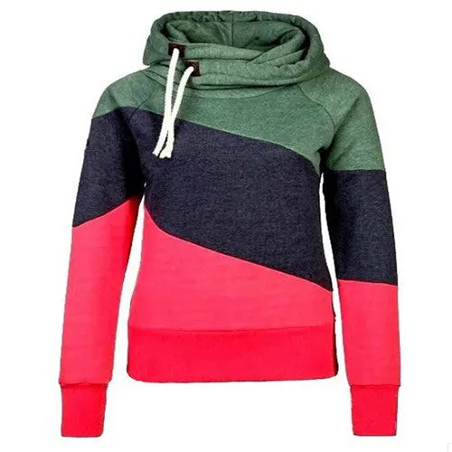 Women Hooded Sweatshirt Long Sleeve O-neck women hoodies pullover Knit Thick Sweatshirts