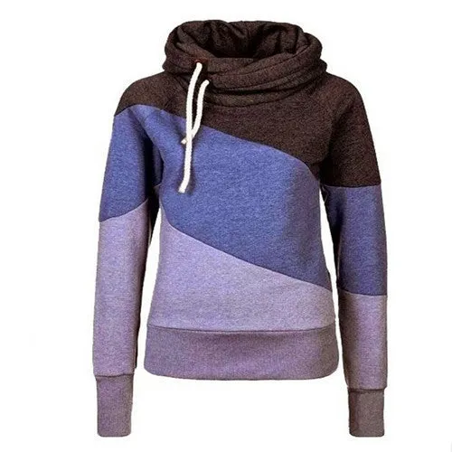 Women Hooded Sweatshirt Long Sleeve O-neck women hoodies pullover Knit Thick Sweatshirts