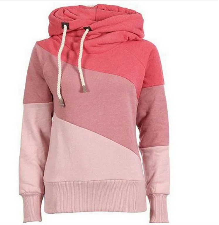 Women Hooded Sweatshirt Long Sleeve O-neck women hoodies pullover Knit Thick Sweatshirts