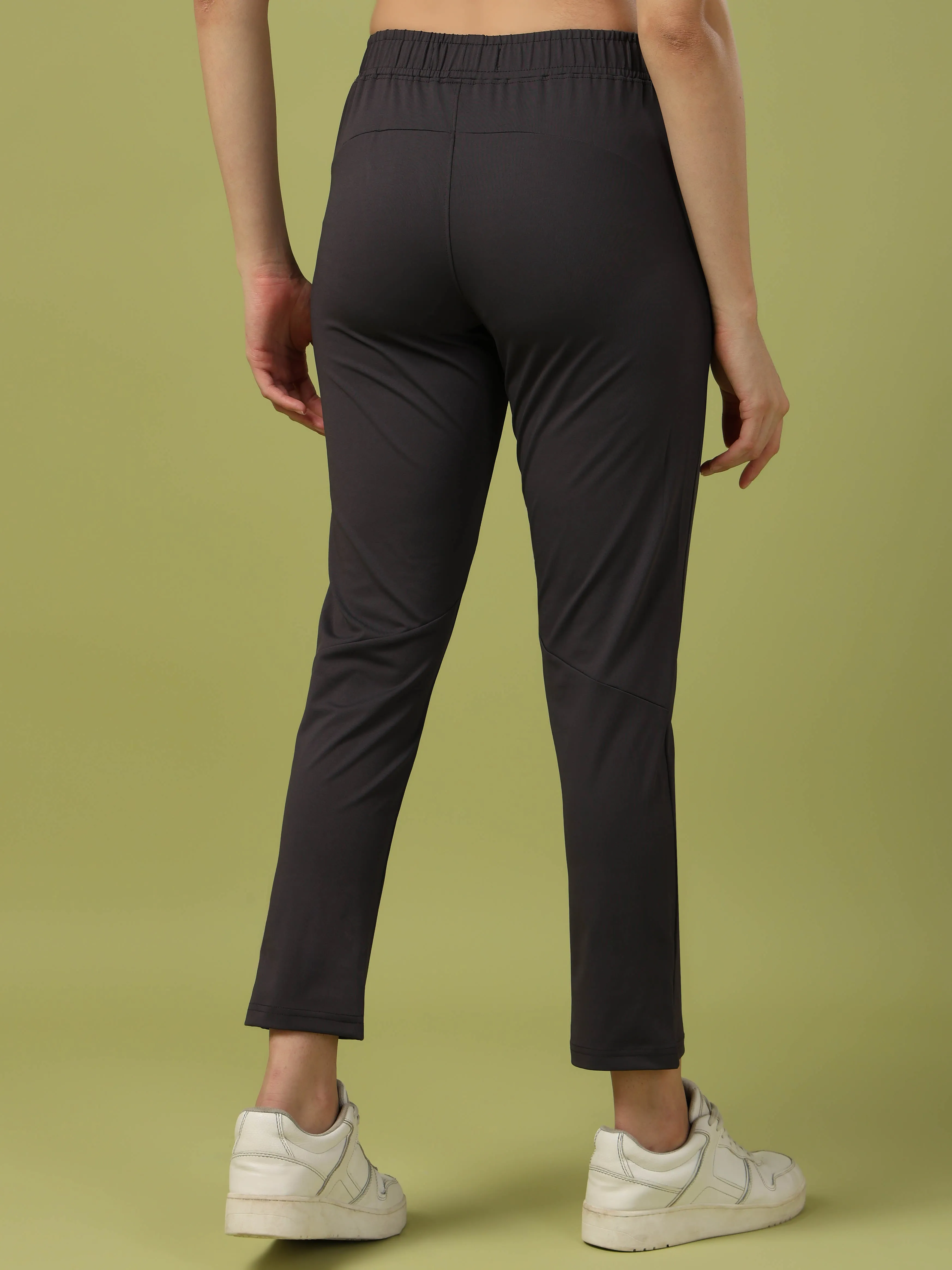 Women Solid Straight Fit Trackpants with 4 Way Crispy