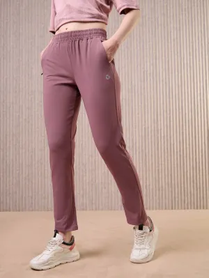Women Solid Straight Fit Trackpants with 4 Way Crispy
