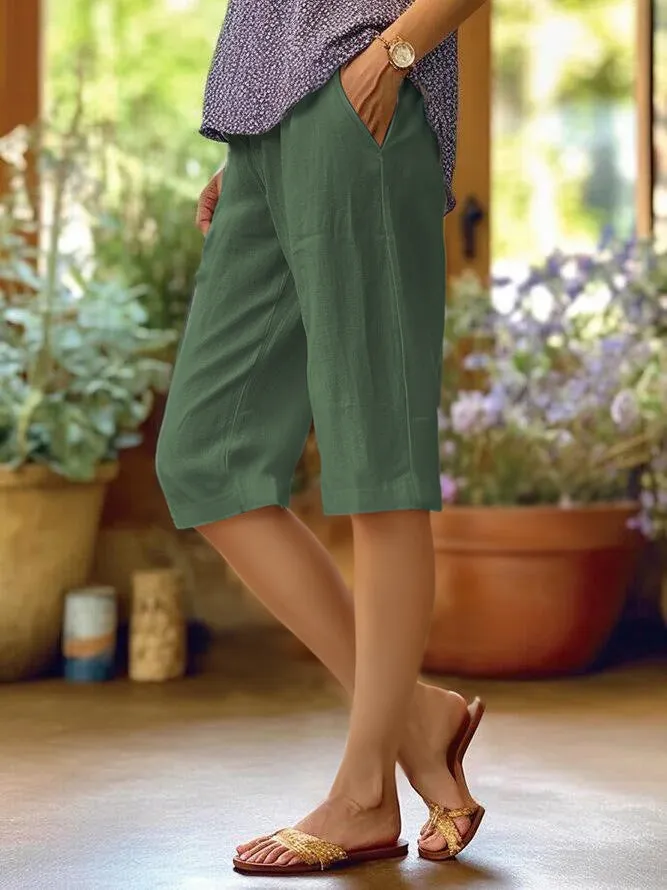 Women's Cotton And Linen Casual Pants