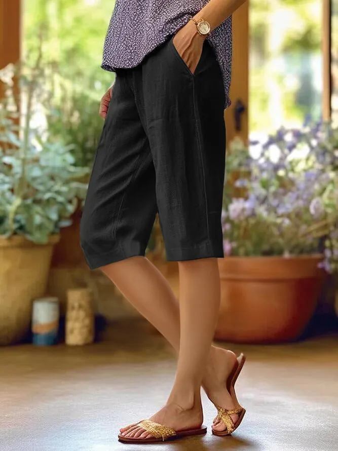 Women's Cotton And Linen Casual Pants