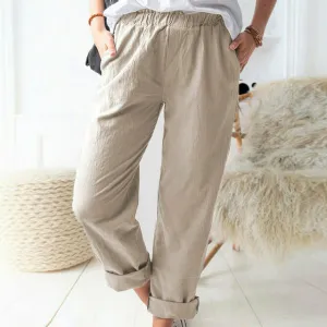 Women's Linen Trousers Casual