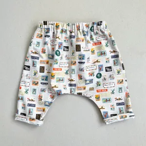 WORLD TRAVELLER HAREM TROUSERS in STONE